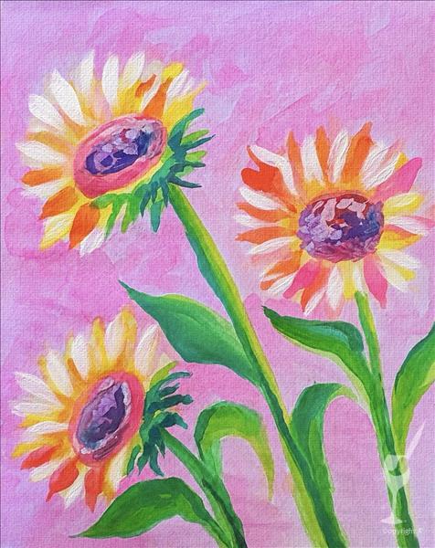 Vibrant Sunflower Trio 1