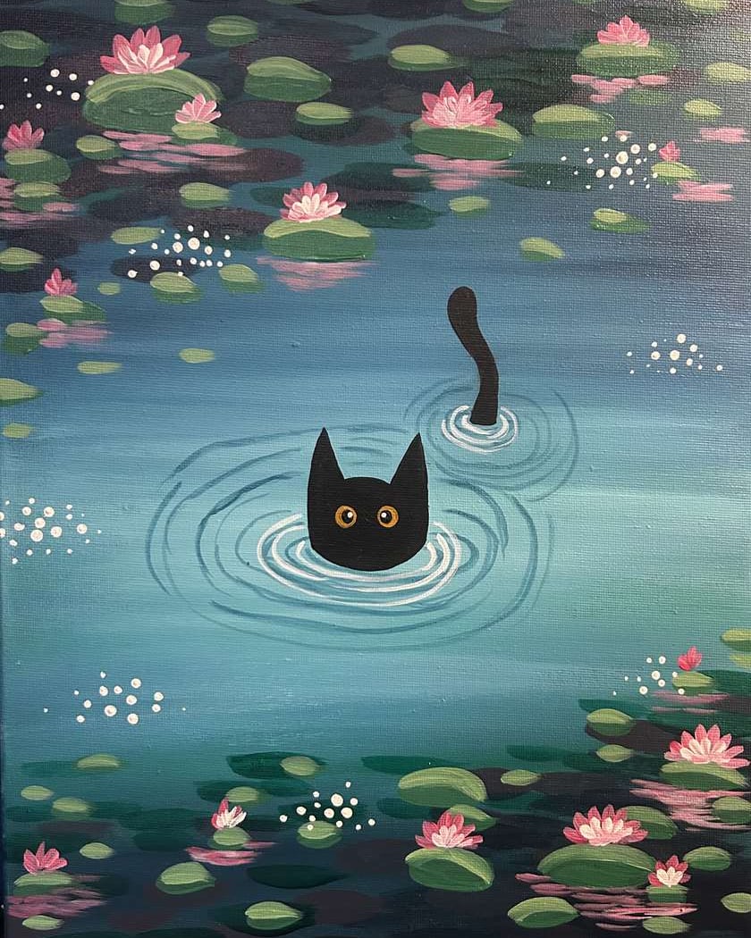 Monet's Water Kitty 1