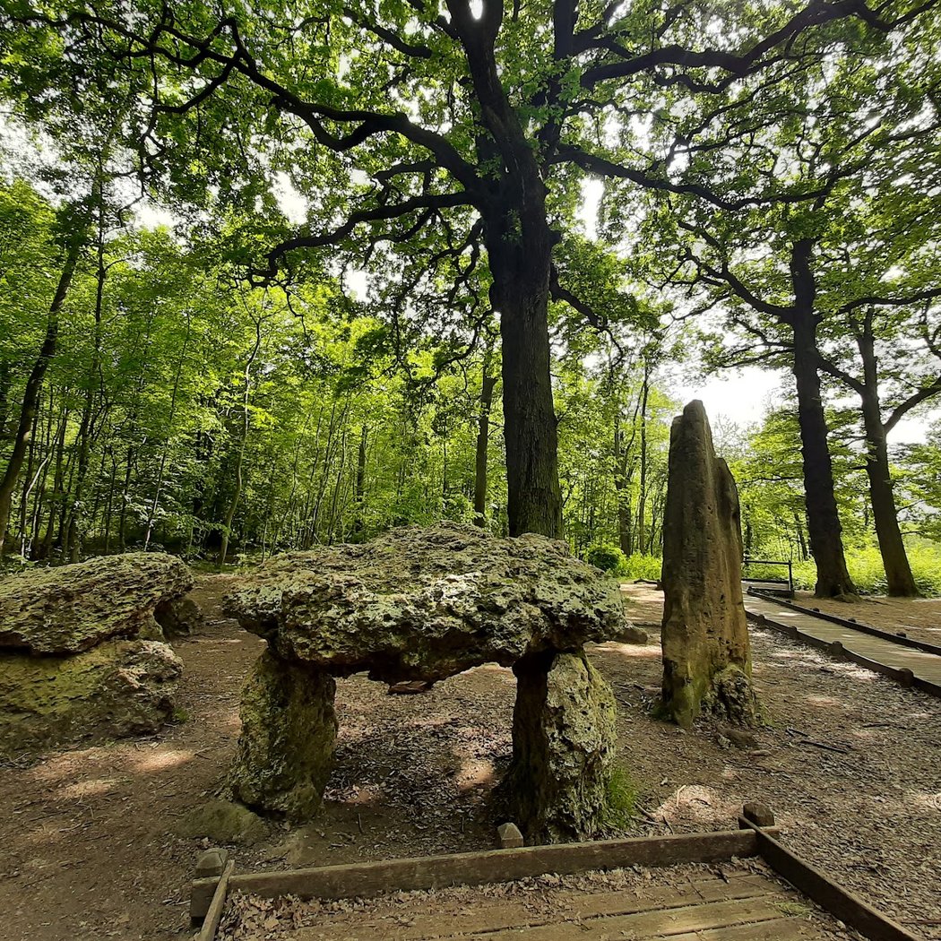 Chêne des Missions — Menhir - Dolmen 1