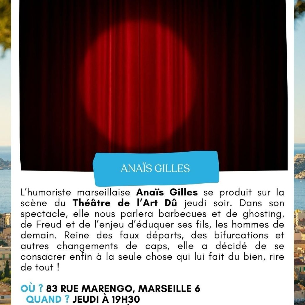Spectacle d’humour avec Anaïs Gilles 1