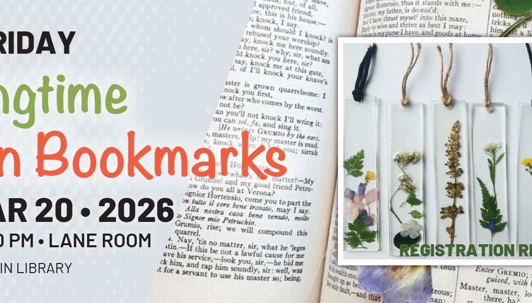 Spring into reading! Express yourself by creating a gorgeous resin bookmark with pressed clovers and flowers! 1