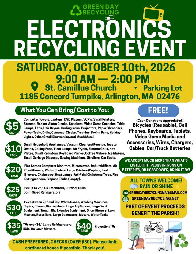 Arlington Electronics Recycling Event ♻️ 1