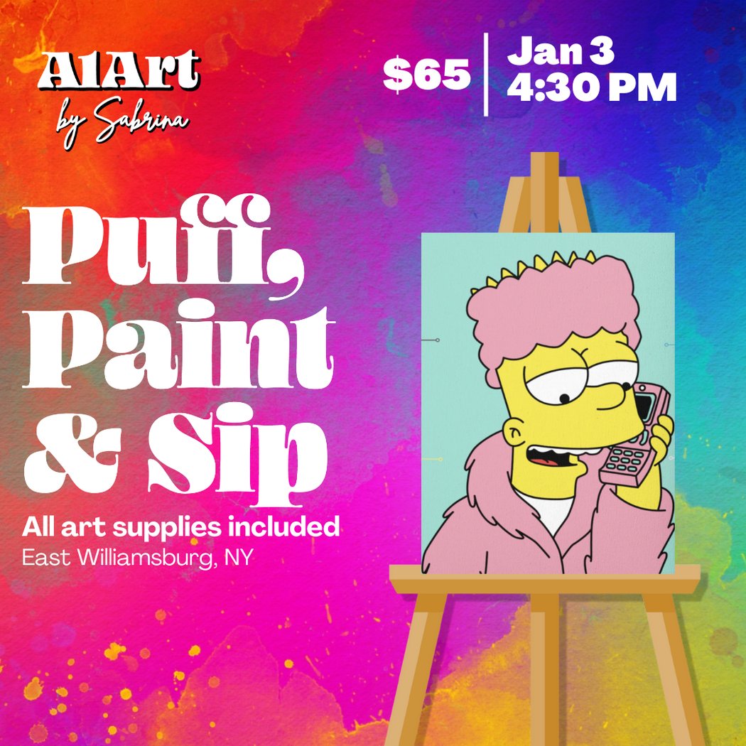 Puff, Paint and Sip Art Studio 1
