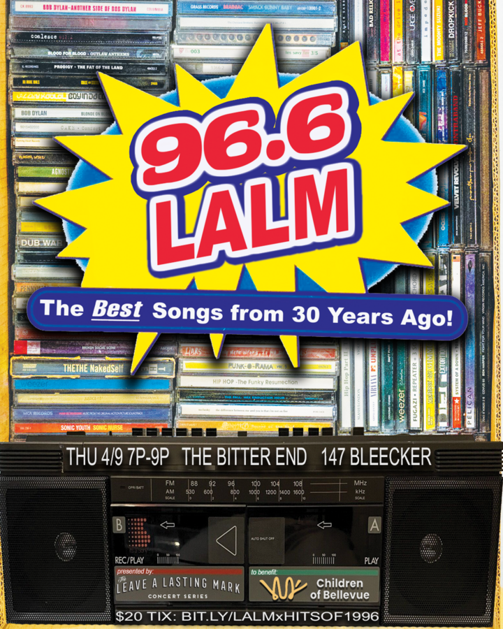 96.6 LALM plays the best songs from 30 years ago! to benefit Children of Bellevue 1