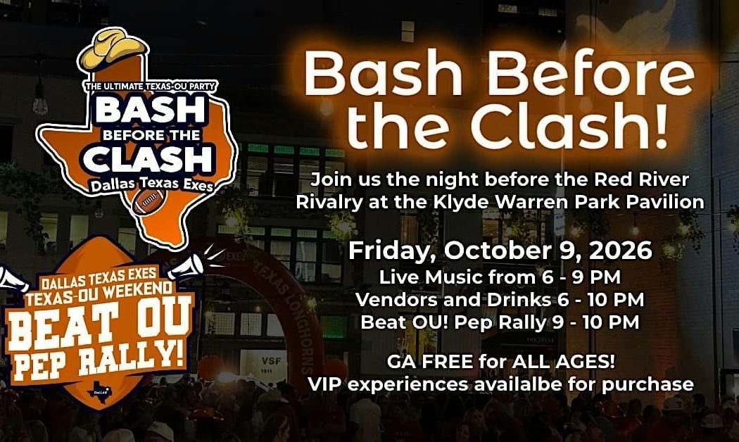 Klyde Warren Park Bash Before the Clash and Beat OU! Pep Rally