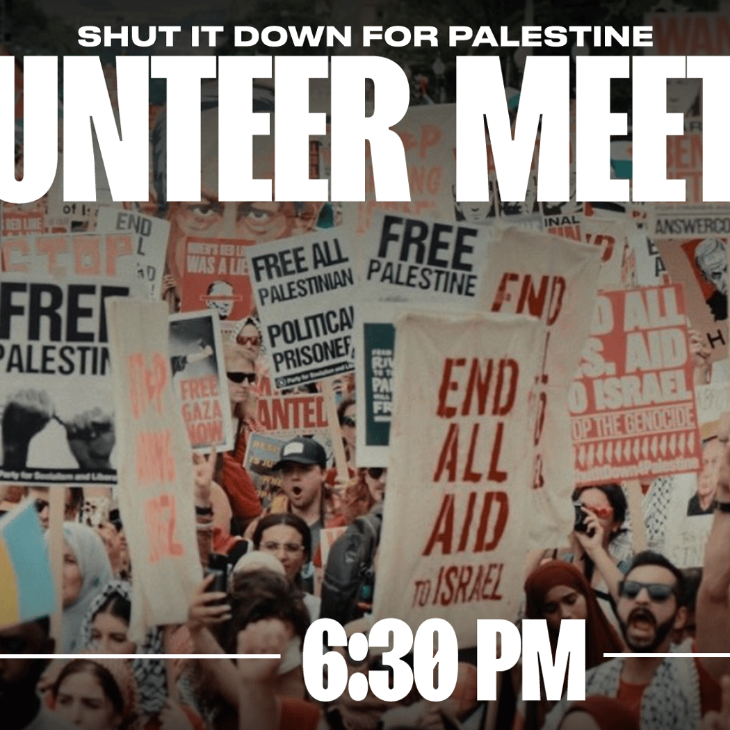 Volunteer Meeting For Palestine 1