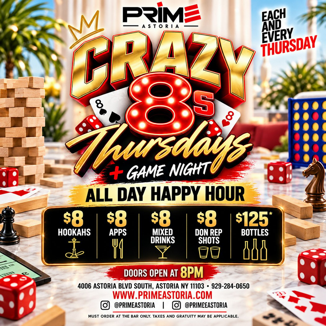 CRAZY 8 THURSDAYS