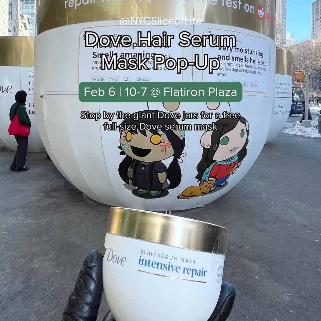 Dove Hair Serum Mask Pop-Up 1