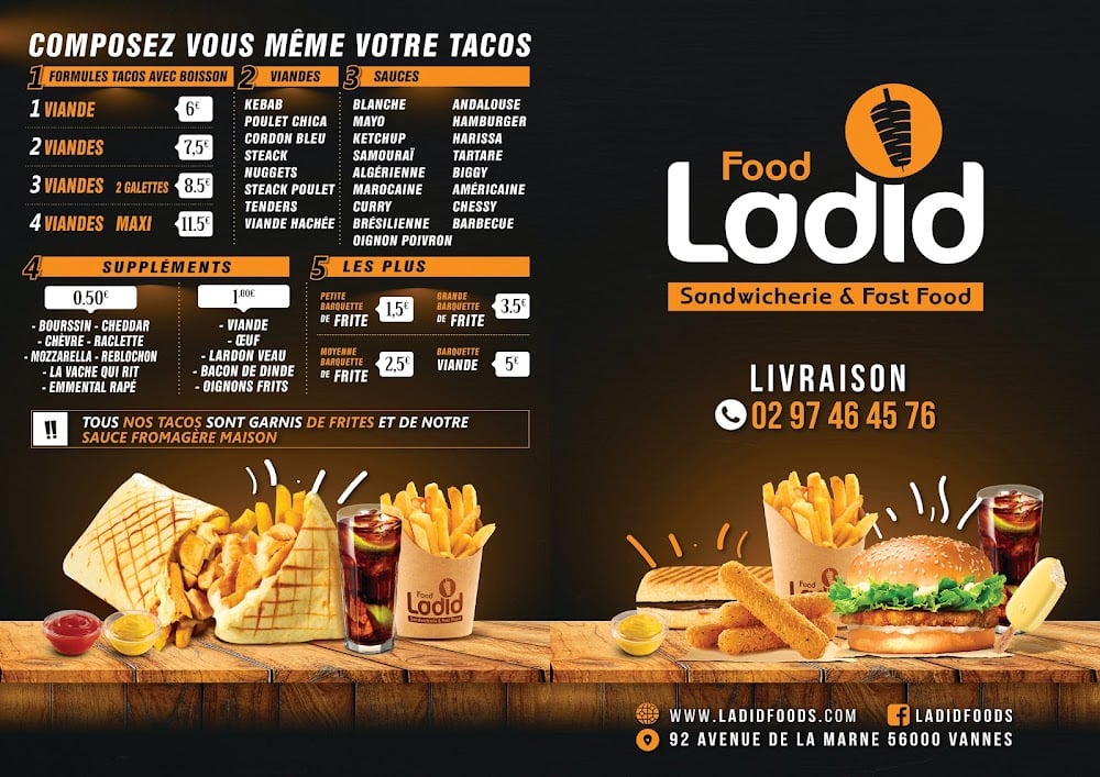 Restaurant Food Ladid (Kebab,Tacos, Burger...) 1