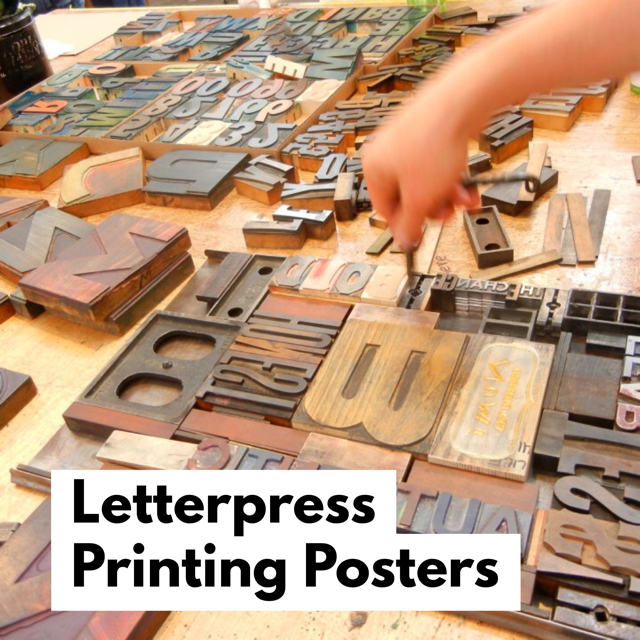 Letterpress Printing Poster-OPEN TO THE PUBLIC 1