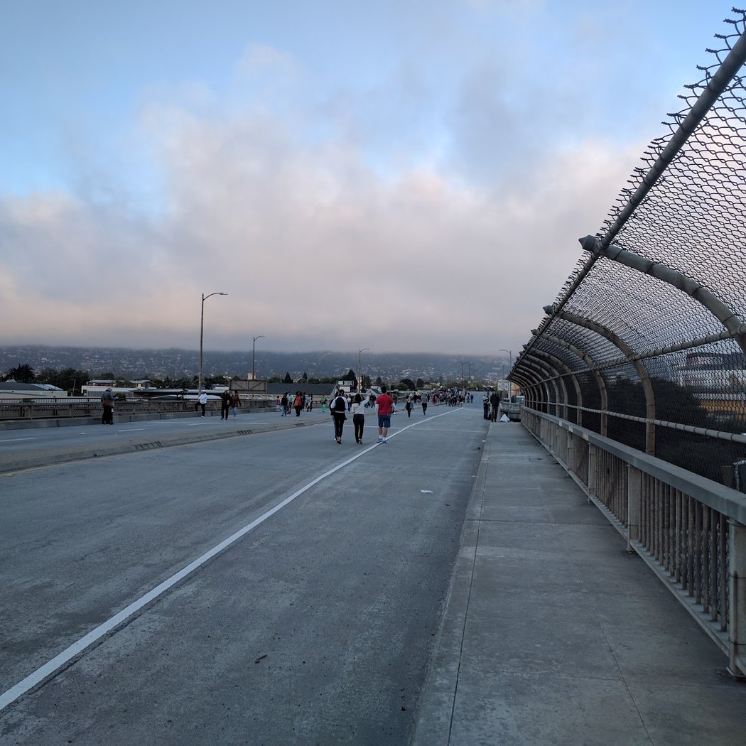 Overpass Visibility Action: I-80 Berkeley Bridge of Solidarity 2