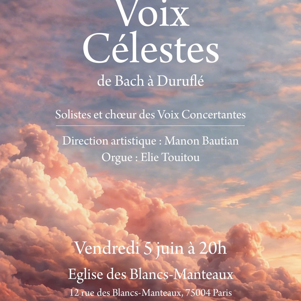 Concert les voix célestes par les solistes et le chœur des Voix Concertantes 1