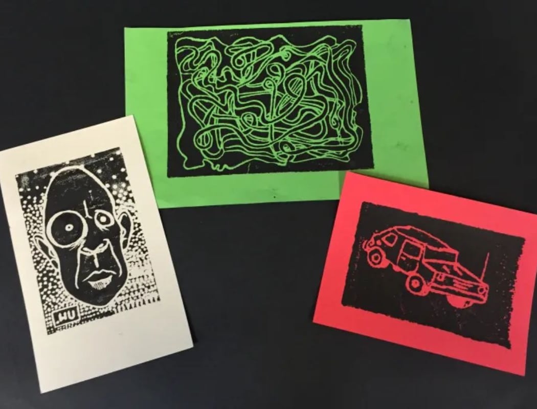 Printmaking Notecards Drop in Workshop 1