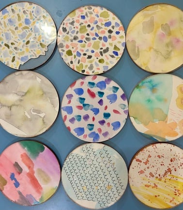 Watercolor Coasters 1