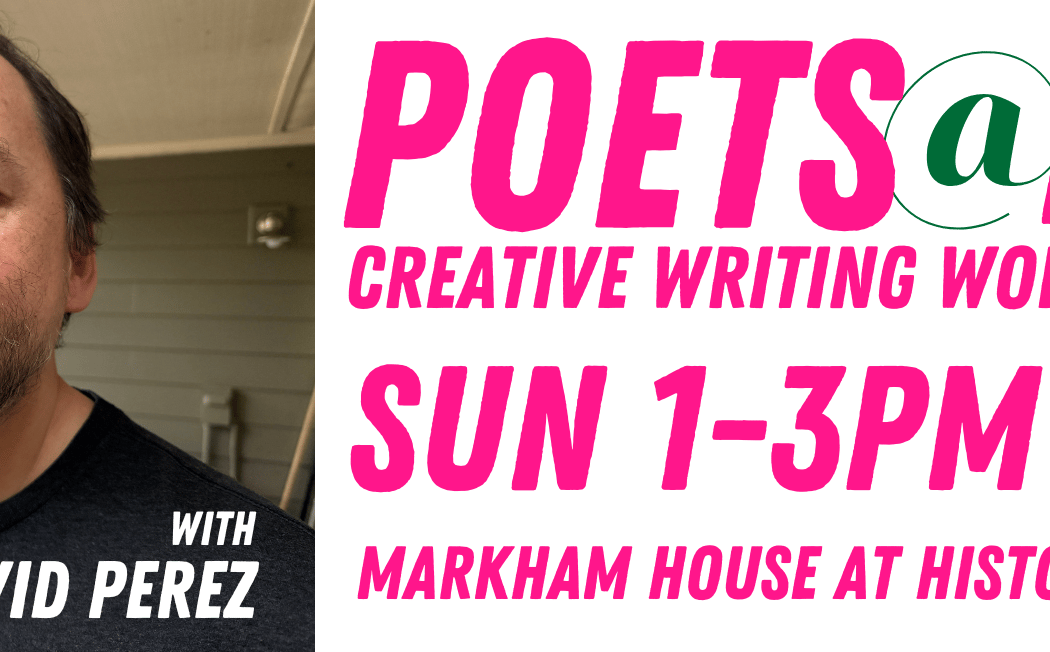 Poets@Play Creative Writing Workshop with David Perez 1