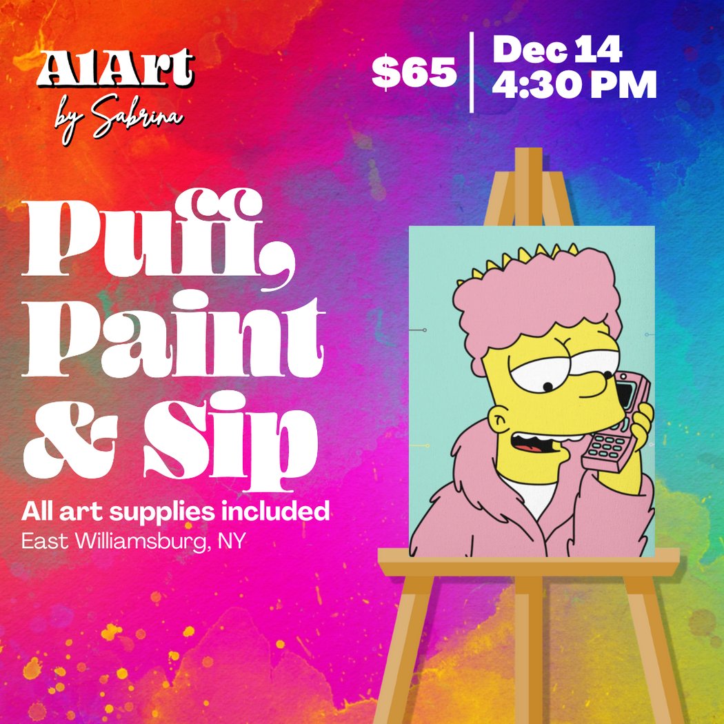 Puff, Paint and Sip Art Studio 1