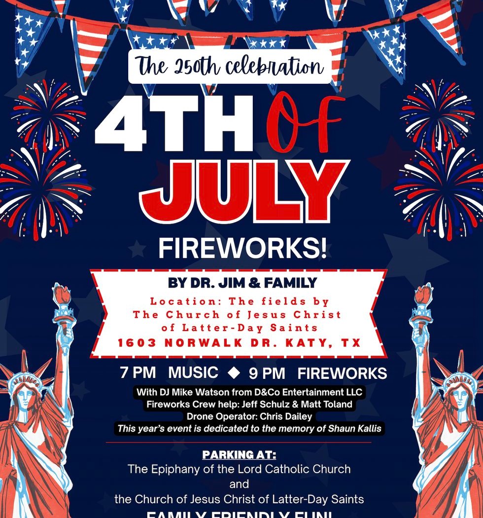 Katy Community Fireworks Show 1