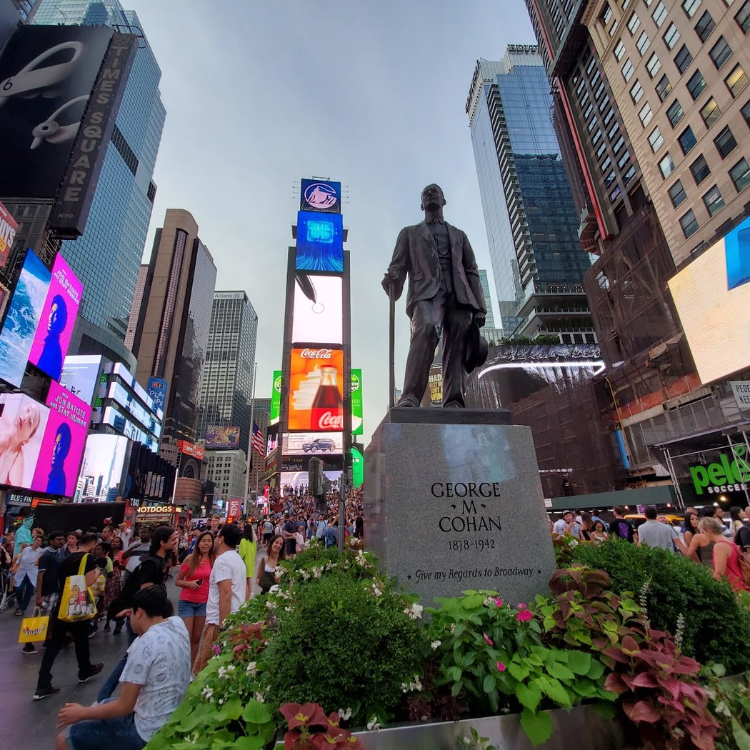 George M. Cohan Statue 3
