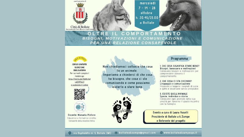 Corso comportamento amici animali 1