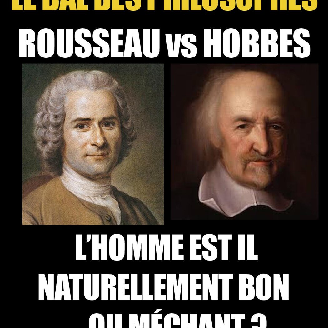 Le Bal des Philosophes - Rousseau vs Hobbes 1