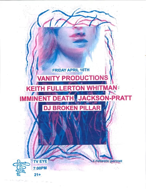 Vanity Productions, Keith Fullerton Whitman, Imminent Death, Jackson-Pratt 1