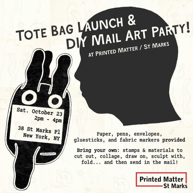 Tote Bag Launch and DIY Mail Art Party 1