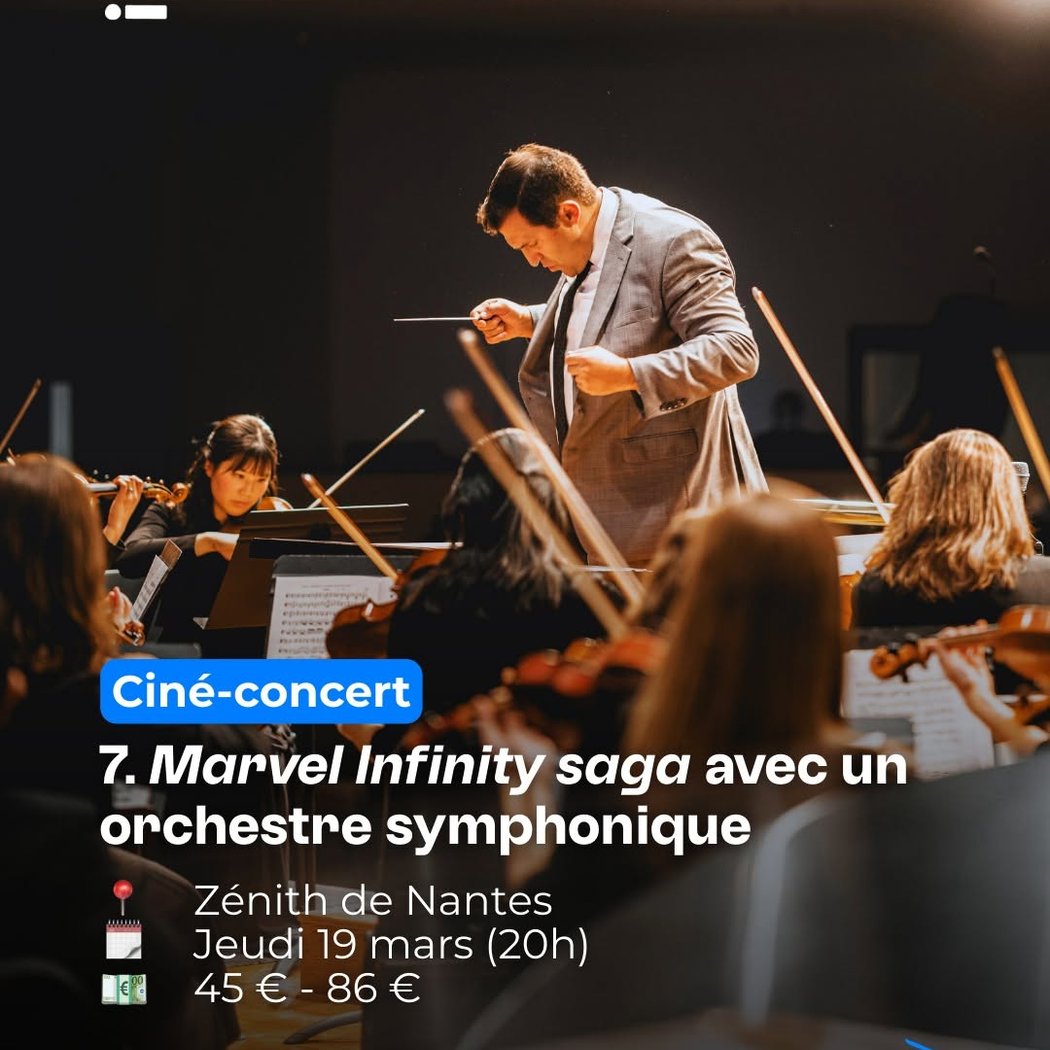 Ciné-concert Marvel Infinity saga avec un orchestre symphonique 1