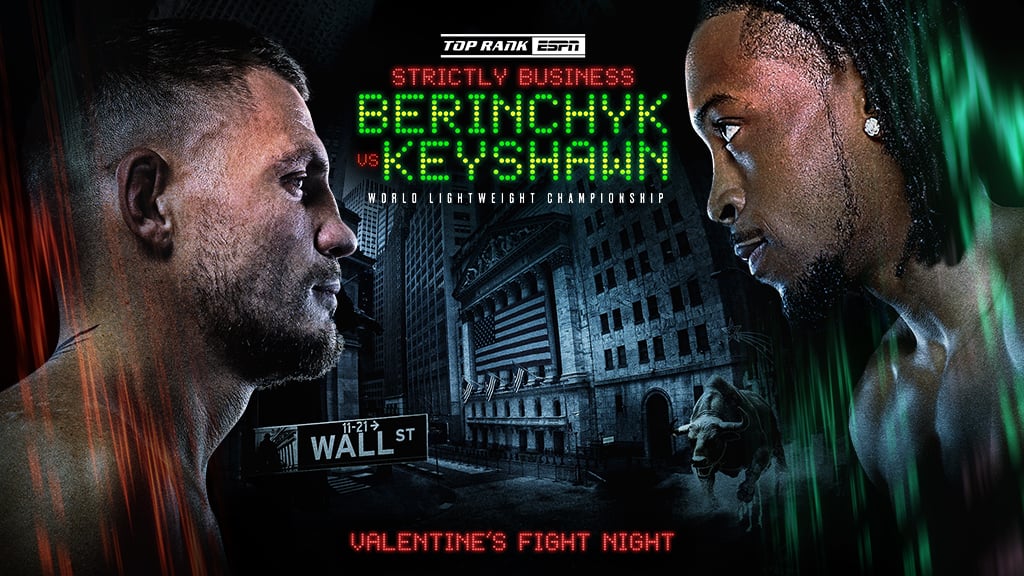 Top Rank Boxing: Berinchyk v. Keyshawn 1