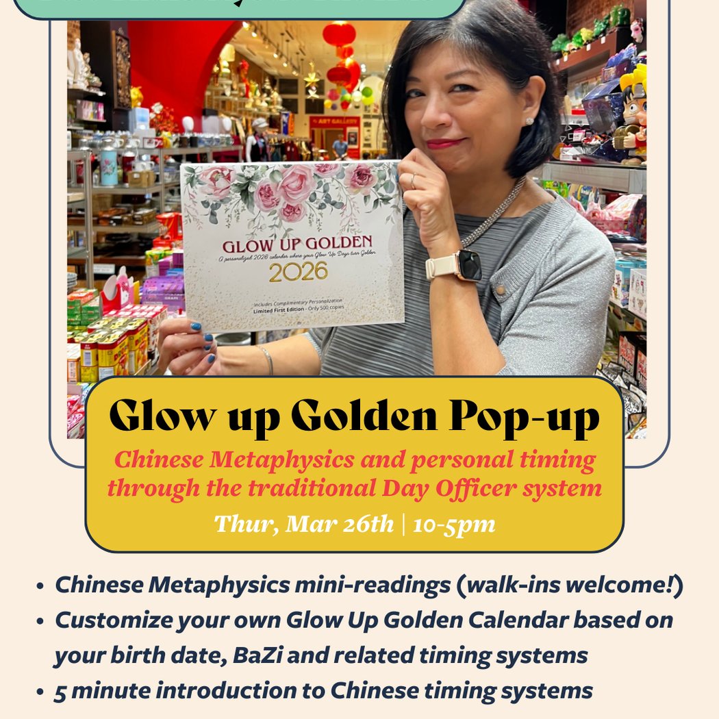 Glow Up Golden 2026 Calendar Pop-Up 1
