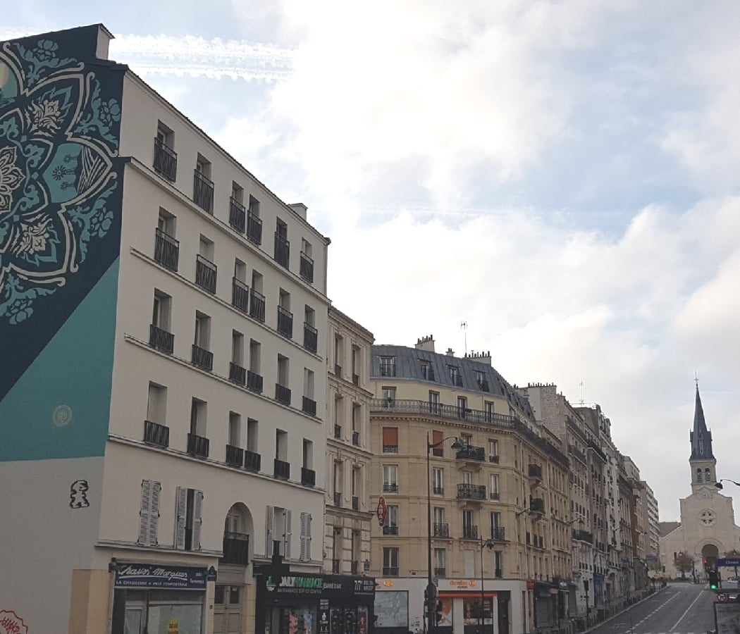Street Art : "Delicate Balance" Fresque de Shepard Fairey 3