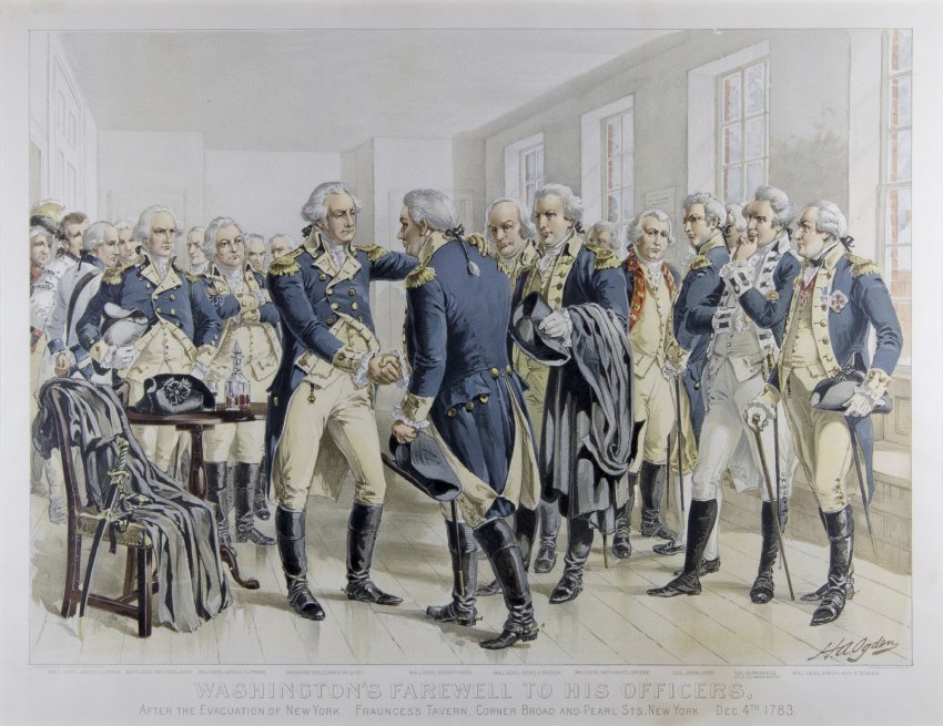 Reenactment of Washington's Farewell to his Officers in the Long Room 1