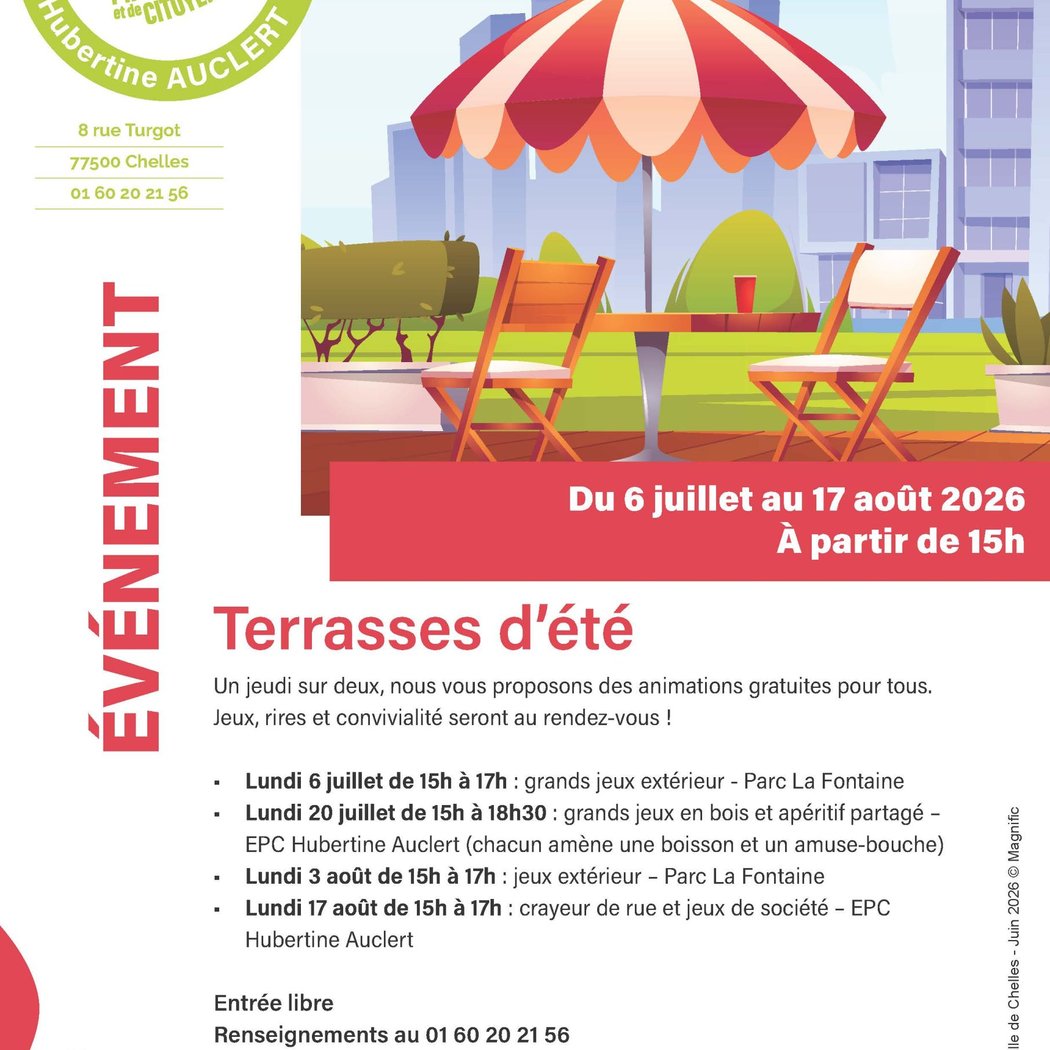 TERRASSE D’ÉTÉ | JUILLET – AOÛT 1