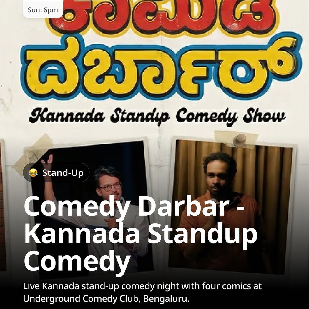 Comedy Darbar – Kannada Stand-up Comedy 1