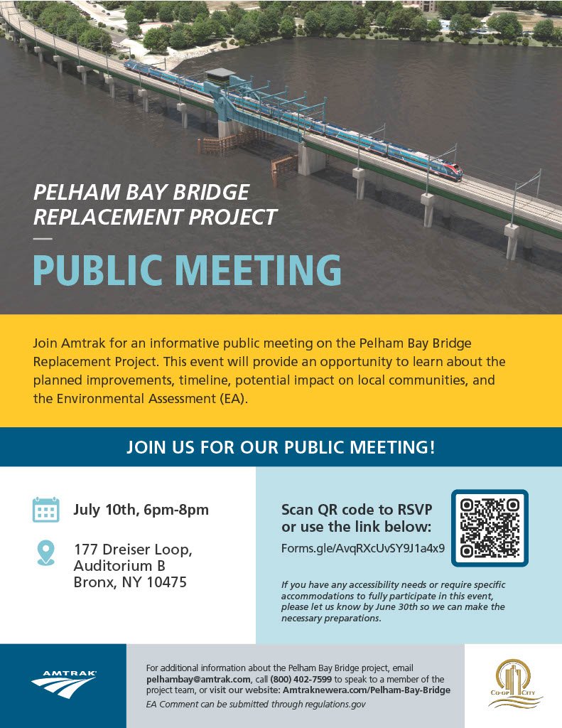 Amtrak Pelham Bay Bridge Replacement Project Public Meeting 1