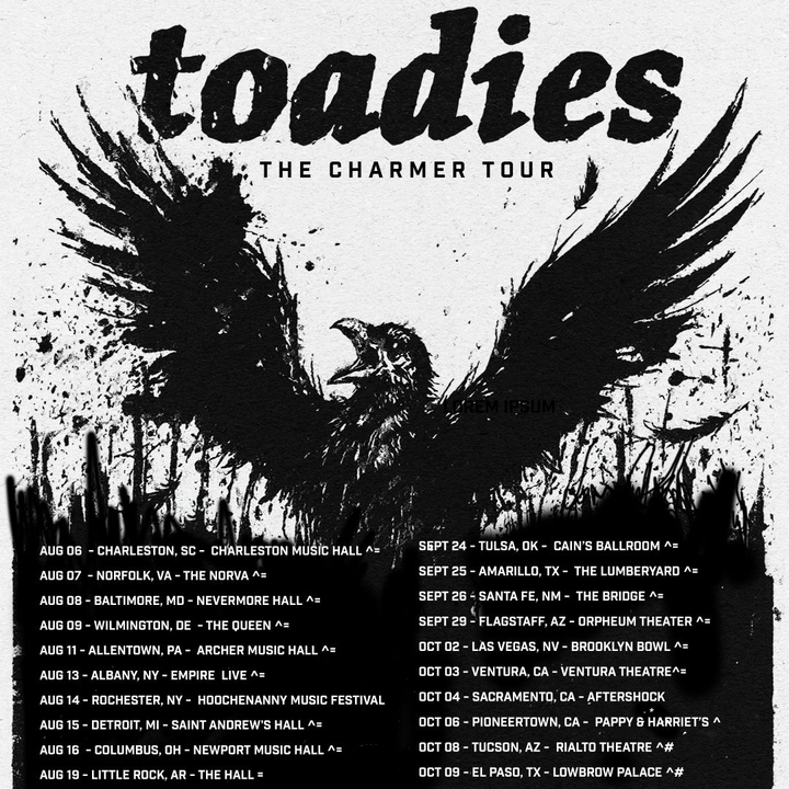 Toadies: The Charmer Tour 1