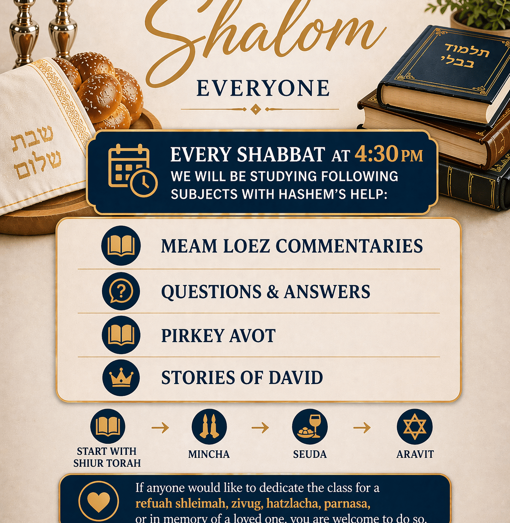 Shabbat Learning Program