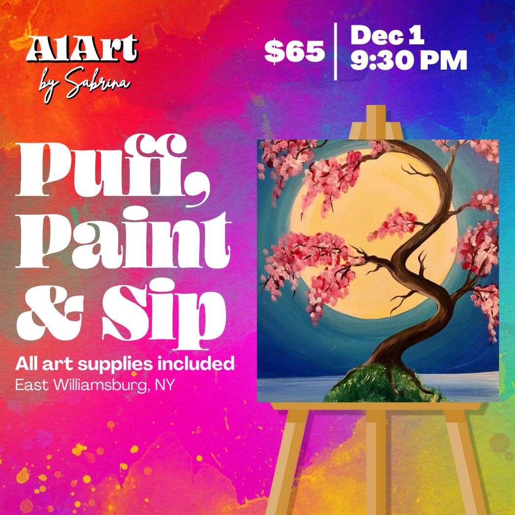 Puff, Paint and Sip Art Studio 1