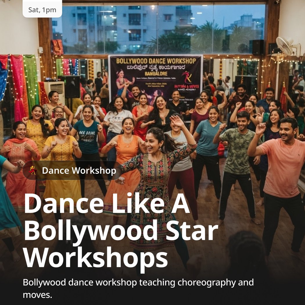 Dance Like A Bollywood Star Workshop 1