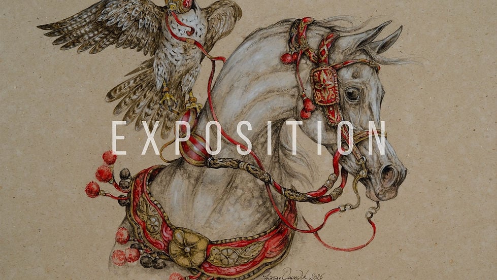 Vernissage de l'exposition "Chevaux du vent" de Marine Oussedik 1