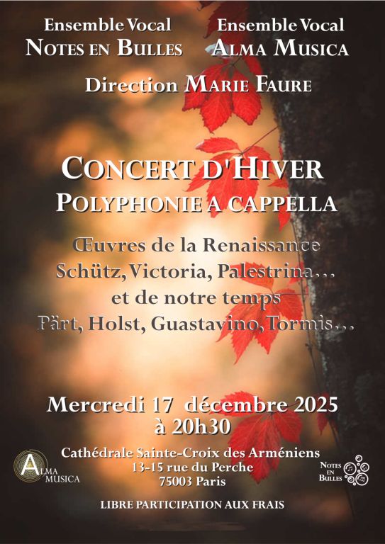Chant polyphonique a cappella - Alma Musica et Notes en Bulles 1