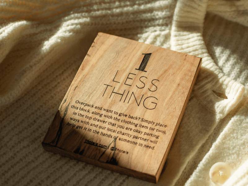 1 Less Thing Donation Drive 1