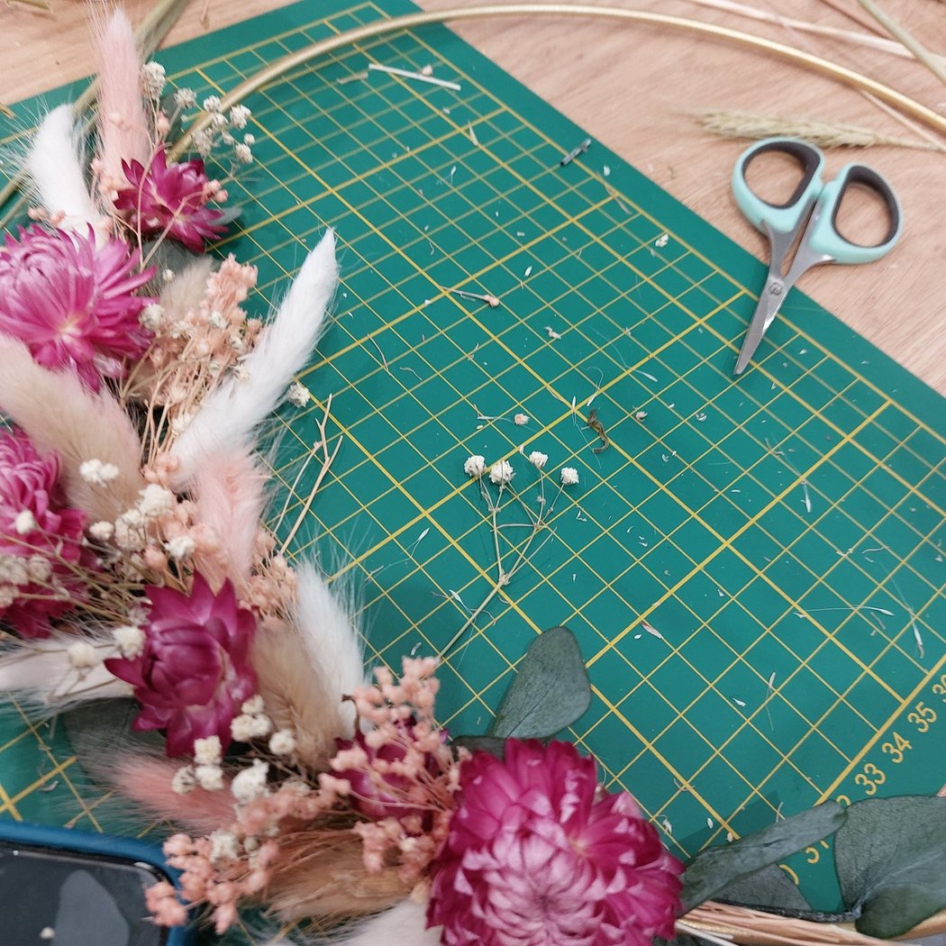 fleurs séchées atelier créatif 1