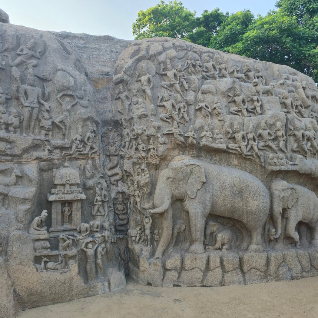Descent of the Ganga River and Arjuna's Penance 2