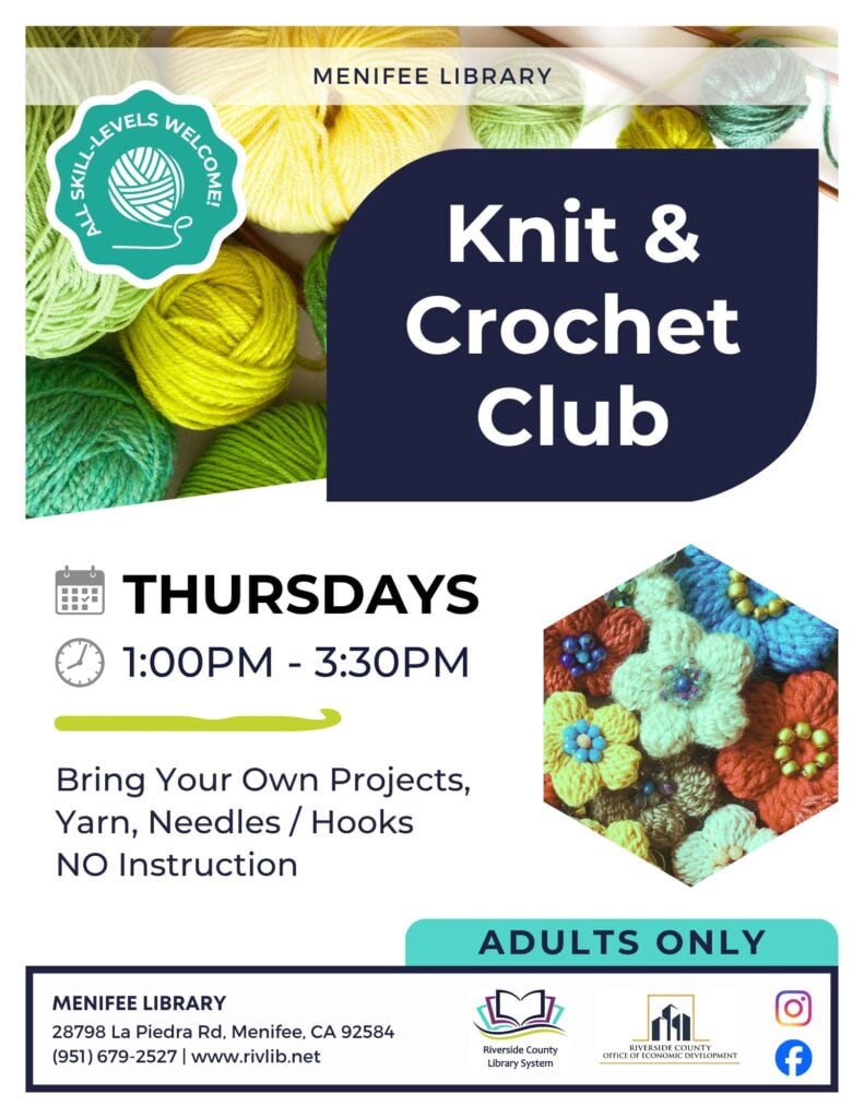 Adult Knit & Crochet Club