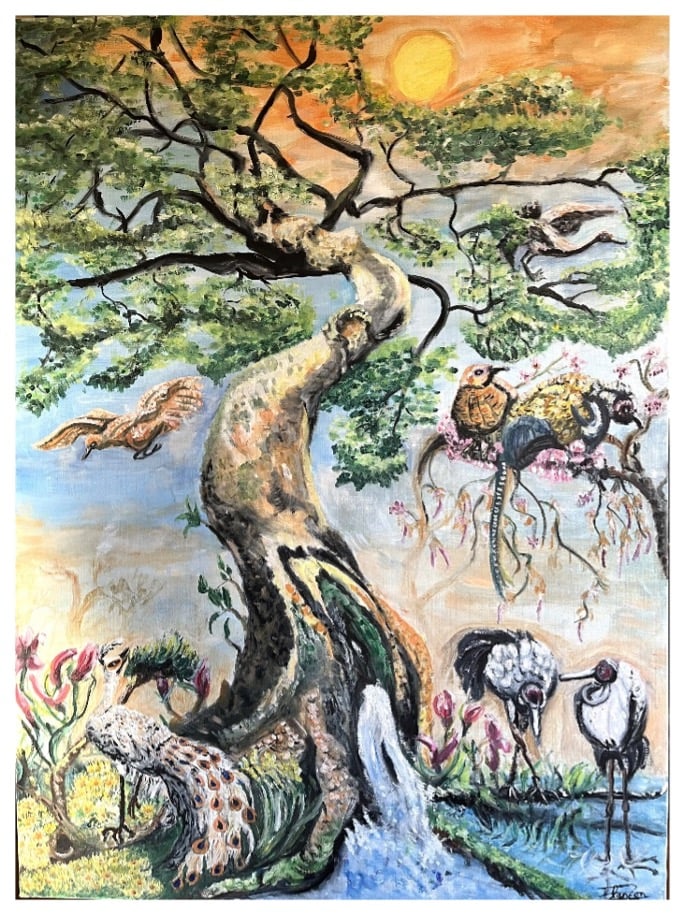 Peintures de mon imaginaire sur la naissance et la vie 2