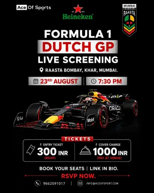 F1 Dutch Grand Prix |Live Screening 1
