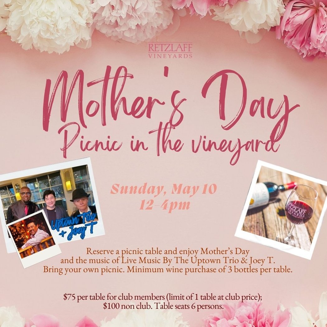 Mother’s Day Picnic w/ Live Music By The Uptown Trio with Joey T 1