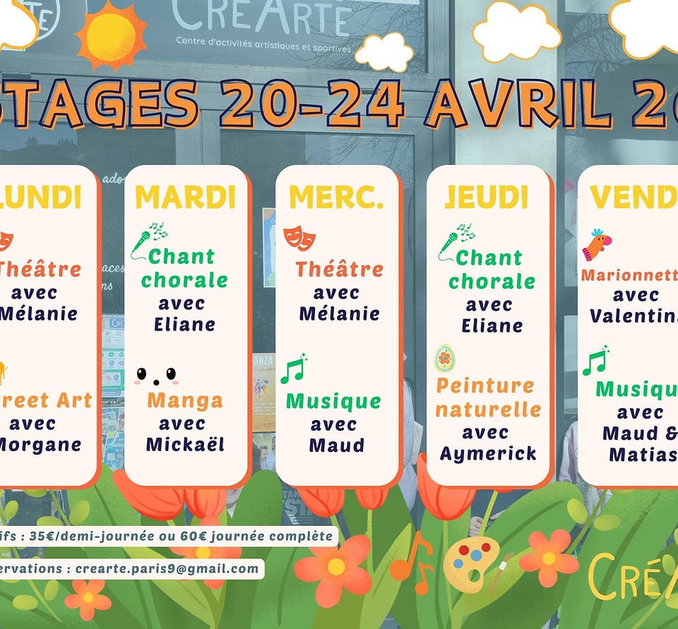 Stages multiactivités Théâtre Musique Chant chorale Arts 1
