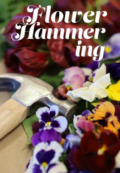 Flower Hammering and Dyeing Class 1