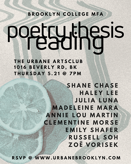 Brooklyn College MFA Poetry Reading 1